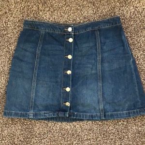 H&M (Divided) Button Up Jean Skirt (Size 12)